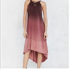 Anthropologie Ecote Dip Dye High Low Dress Medium